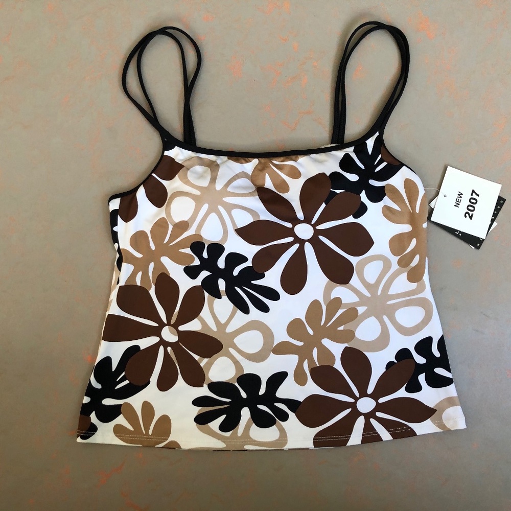 NWT Size 12 La Blanca Floral Tankini Swim Top